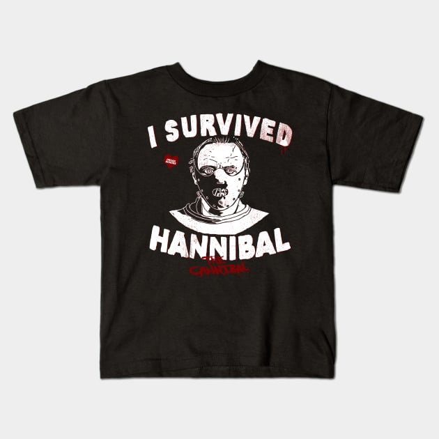 Cannibal Survivor Kids T-Shirt by illproxy